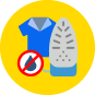 No se debe secar la ropa con la plancha